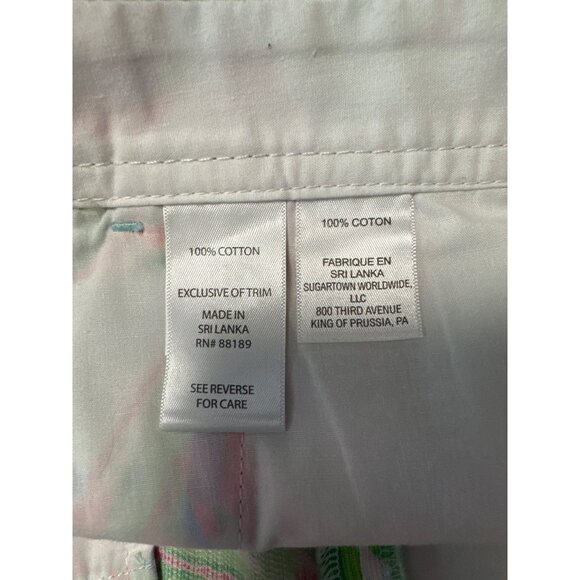 Lilly Pulitzer The Buttercup Short Multicolor Floral Scalloped Hem Size 2 - Picture 7 of 11